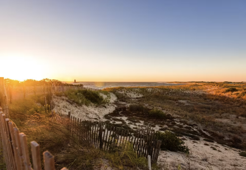 sunset at Cape Henlopen State Park